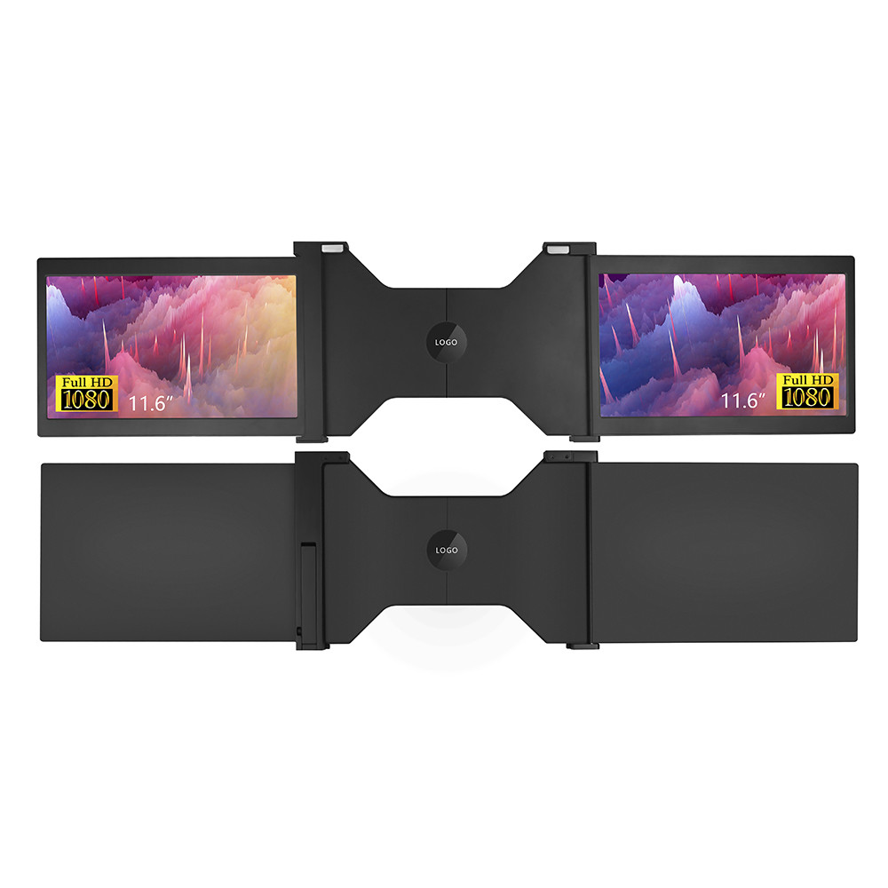 Zwarte OEM IPS LCD Dubbele het Gokkenmonitor van vertoningsusb 13.3inch HDR10